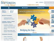 Tablet Screenshot of biohorizondirect.com